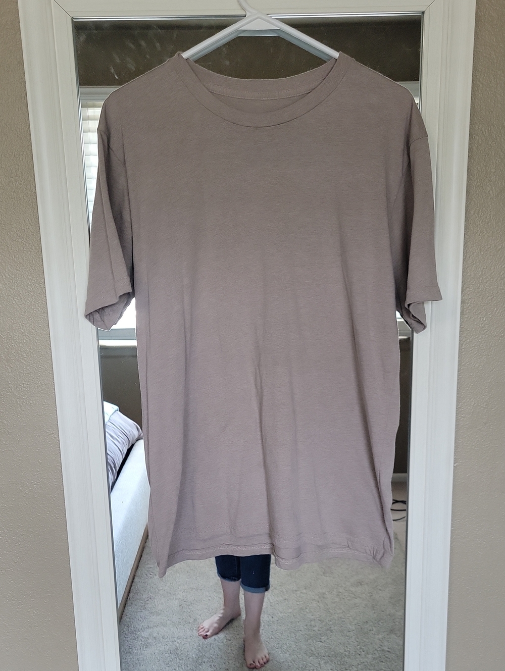 Men's Classic Crew Neck T‑Shirt in Mauve